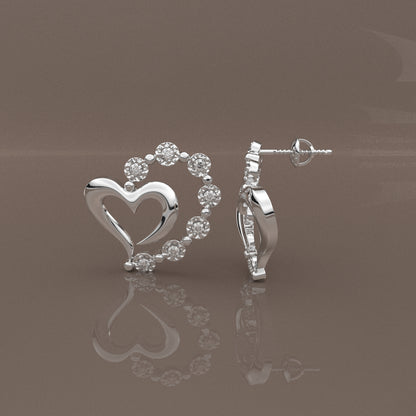 Nayely Moissanite Diamond 925 Silver Earring