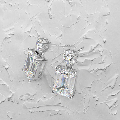 Doozy 1 Carat Moissanite Diamond 925 Silver Earring
