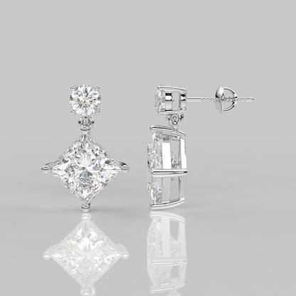 Empire Moissanite Diamond 925 Silver Earring