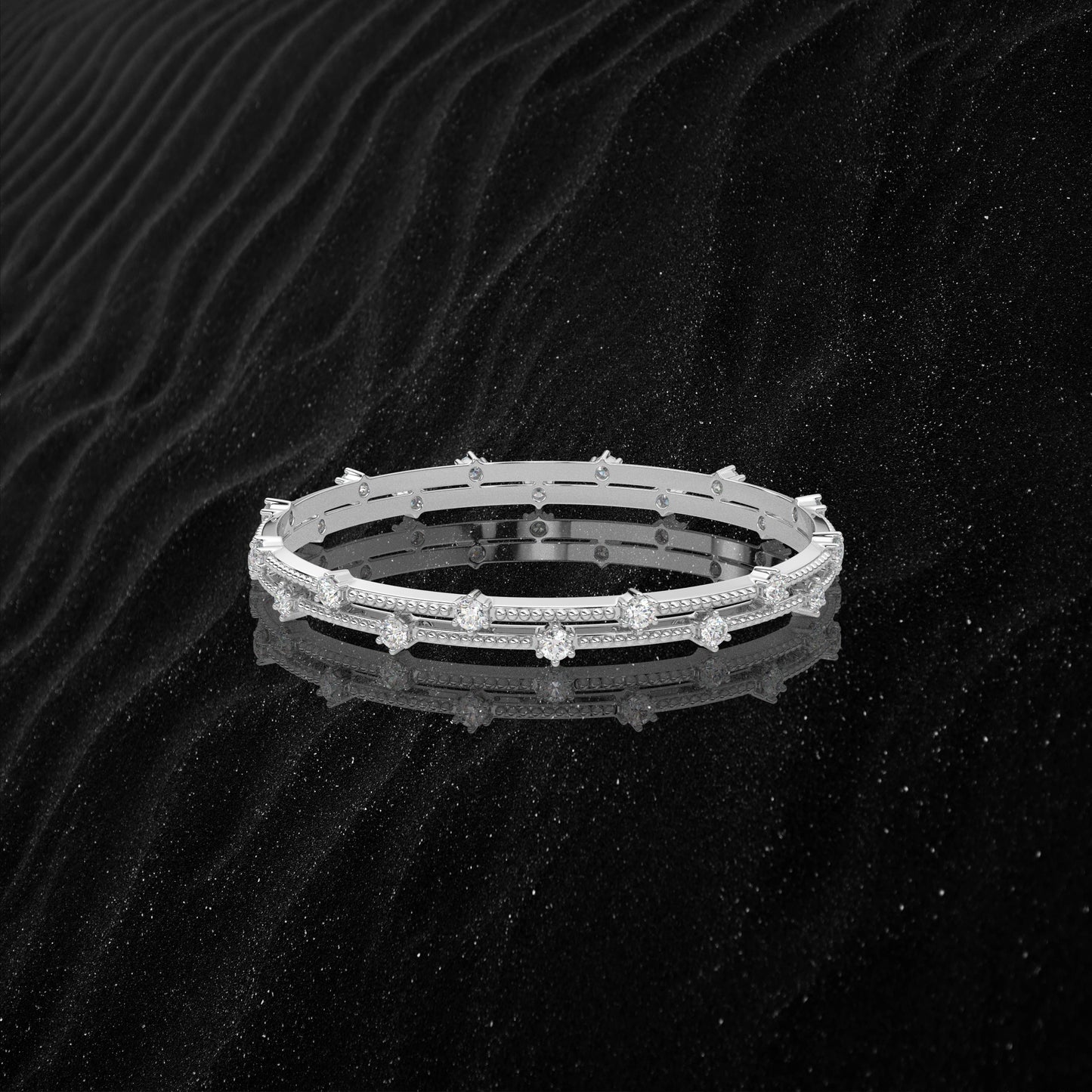 Voguish Bangle 925 Sterling Silver