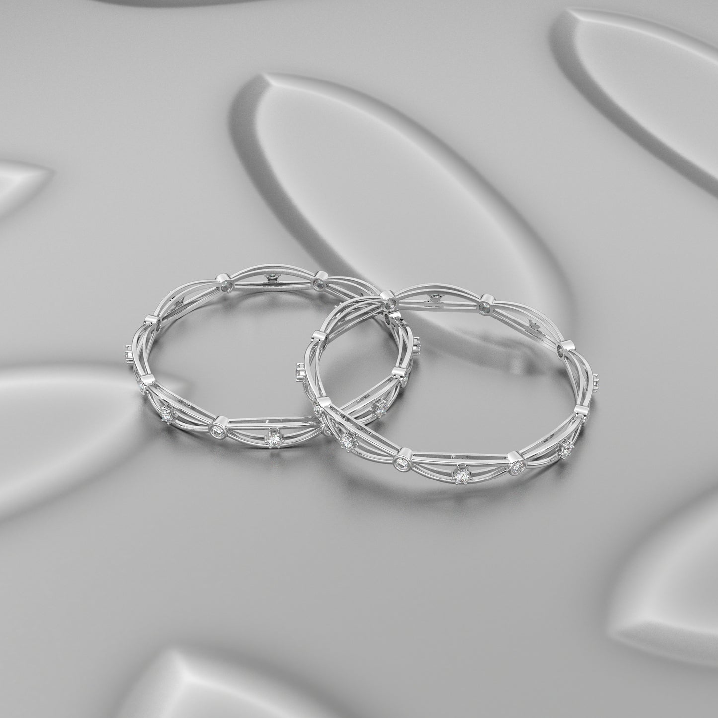 Hollow Bangle 925 Sterling Silver