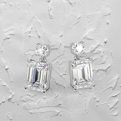 Doozy 1 Carat Moissanite Diamond 925 Silver Earring