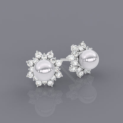 Zaver Moissanite Diamond 925 Silver Earring