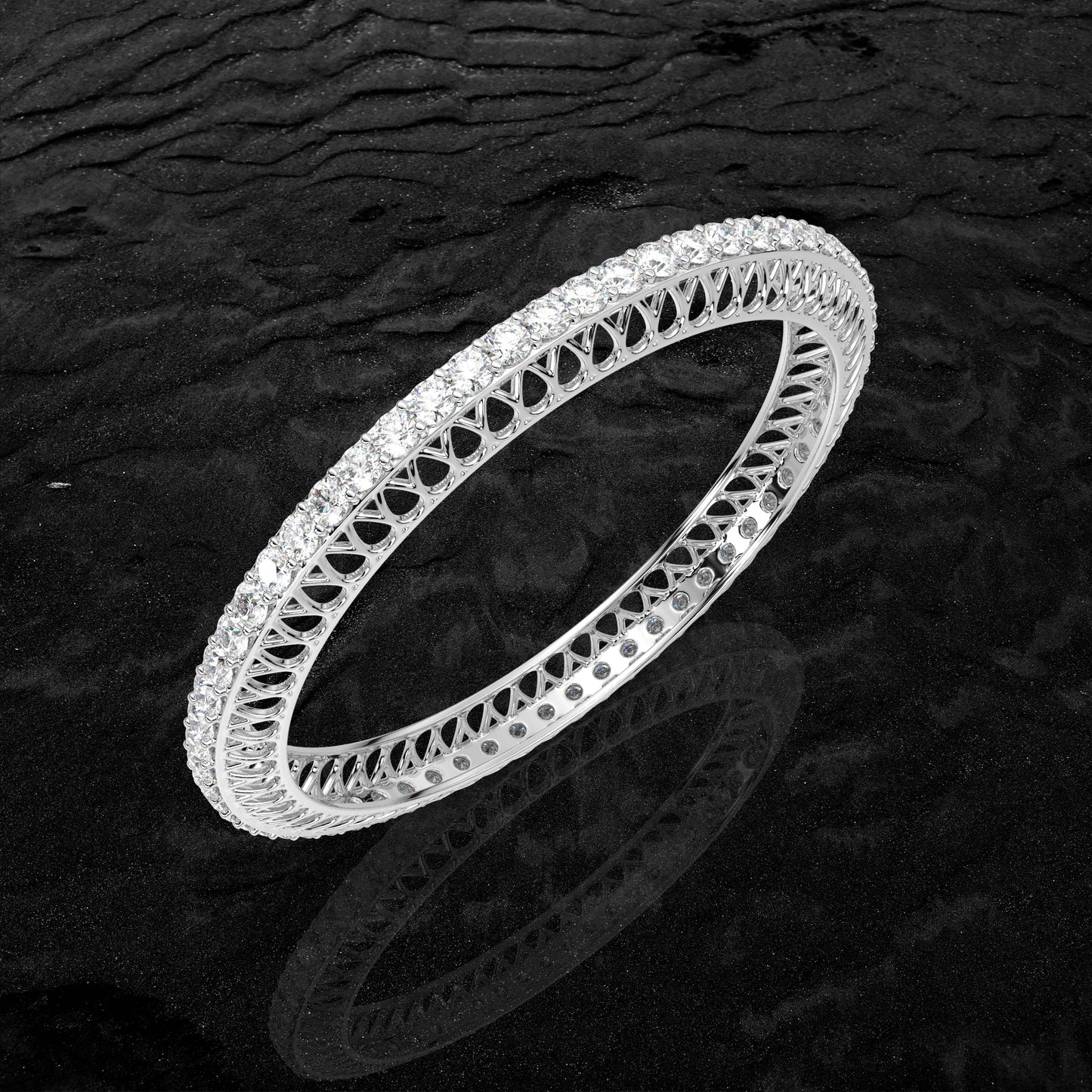 Ethereal Bangle 925 Sterling Silver