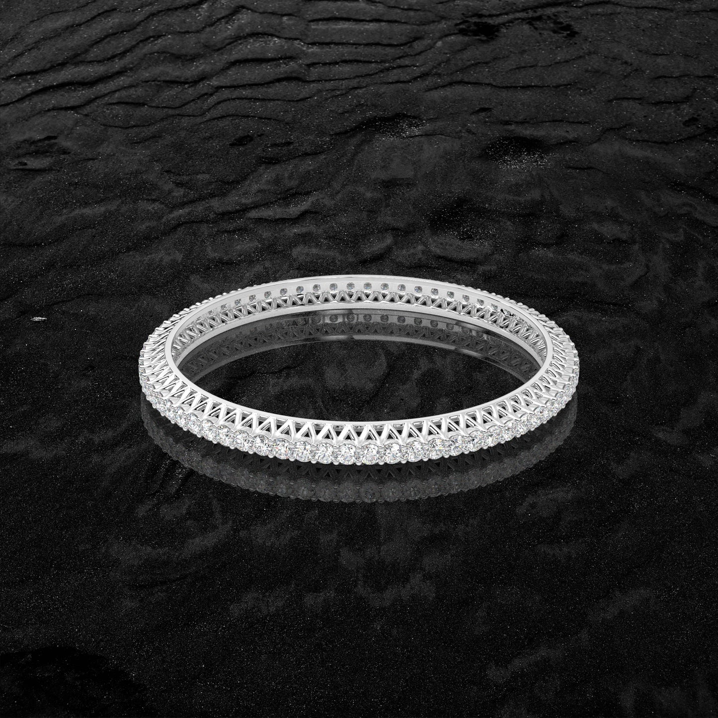 Channel Bangle 925 Sterling Silver