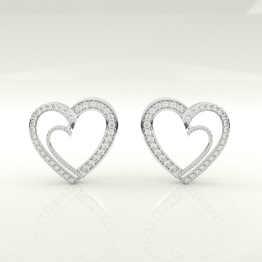 Sakura Moissanite Diamond 925 Silver Earring