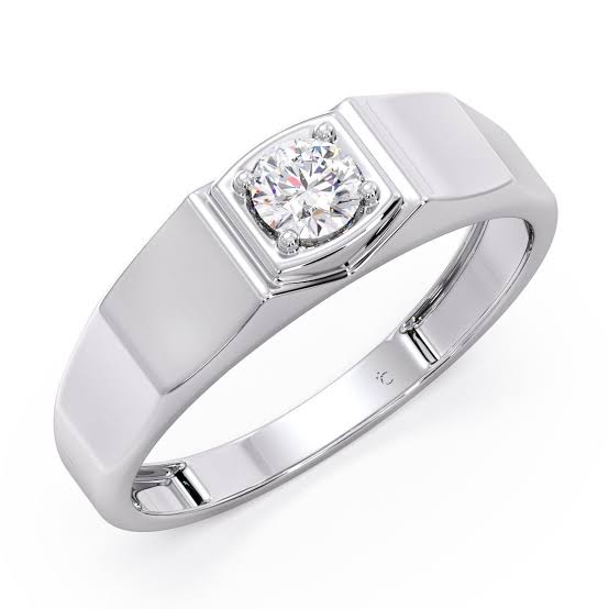 Moissanite Diamond Men 925 Silver Ring