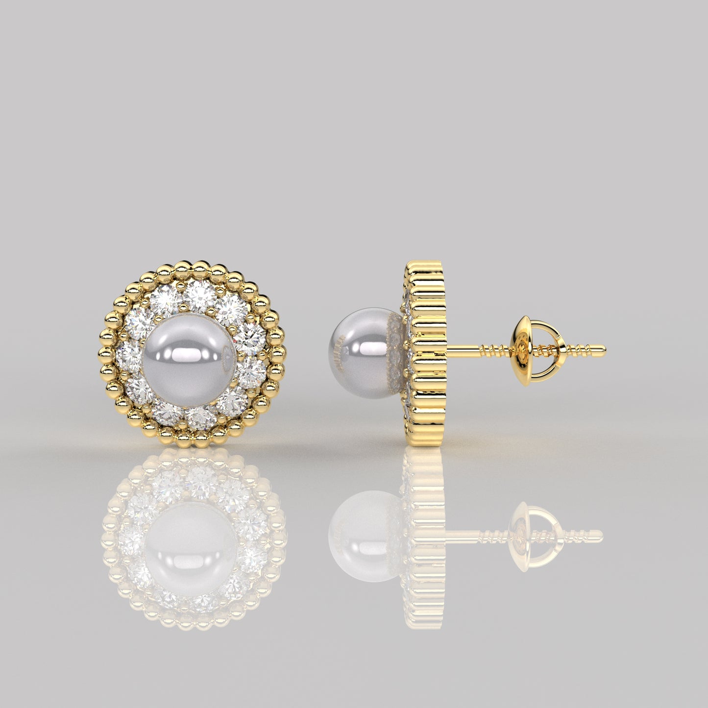 Yellow gold Milaan 925 Silver Earring