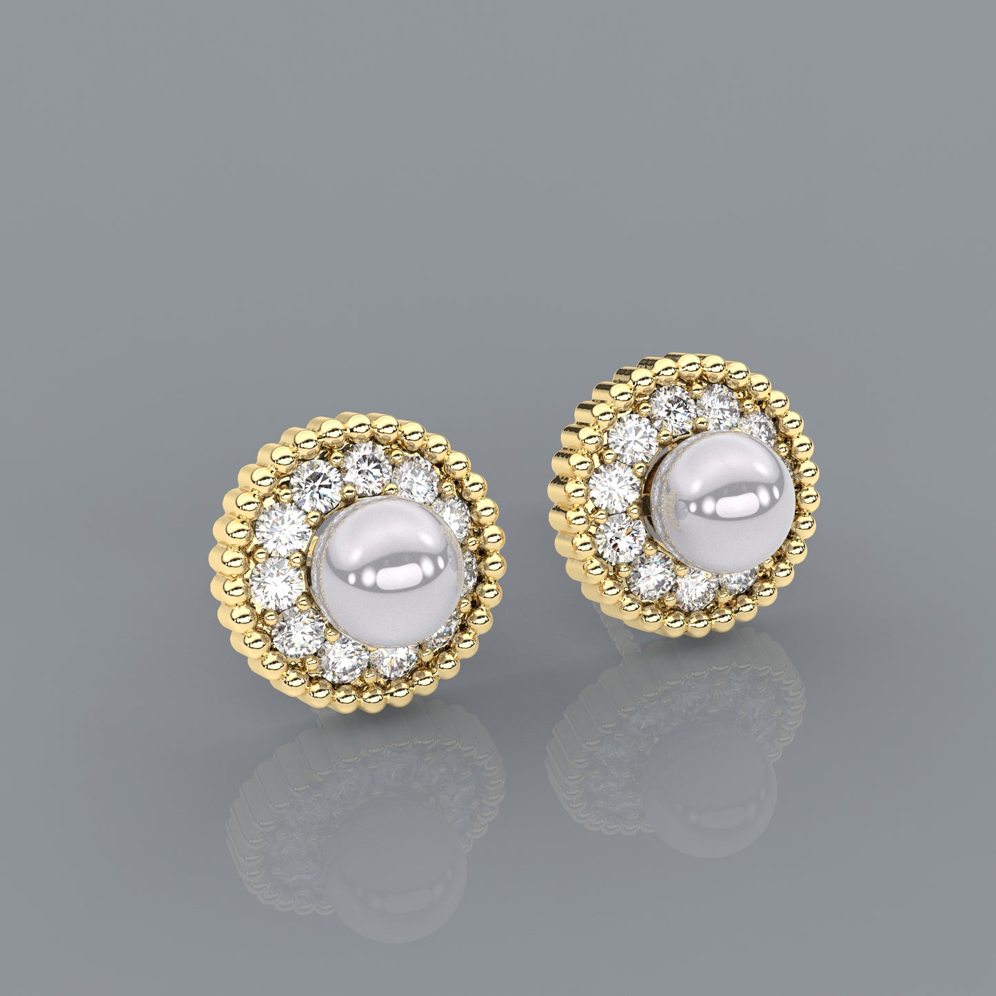 Yellow gold Milaan 925 Silver Earring