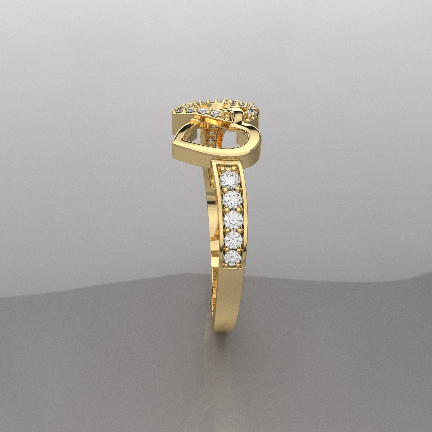 Ami Moissanite Diamond 925 Silver Ring
