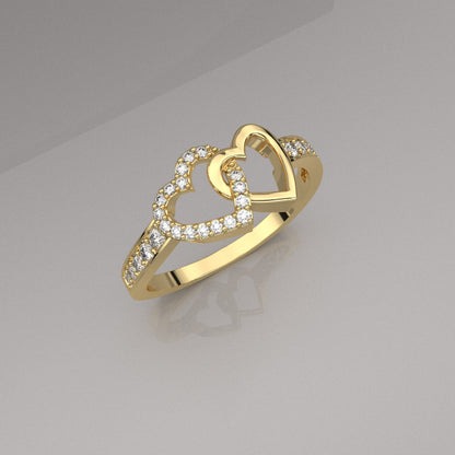 Ami Moissanite Diamond 925 Silver Ring