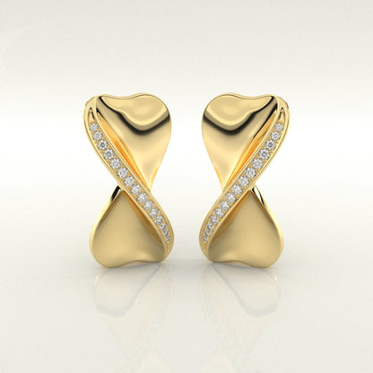 Vega Moissanite Diamond 925 Silver Earring