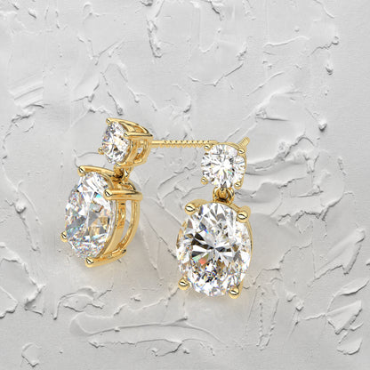 Siam 1 Carat Moissanite Diamond 925 Silver Earring