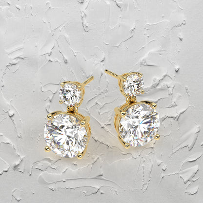 Peora 1 Carat Moissanite Diamond 925 Silver Earring