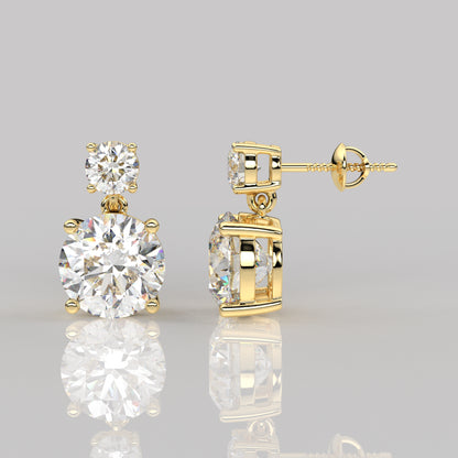 Peora 1 Carat Moissanite Diamond 925 Silver Earring