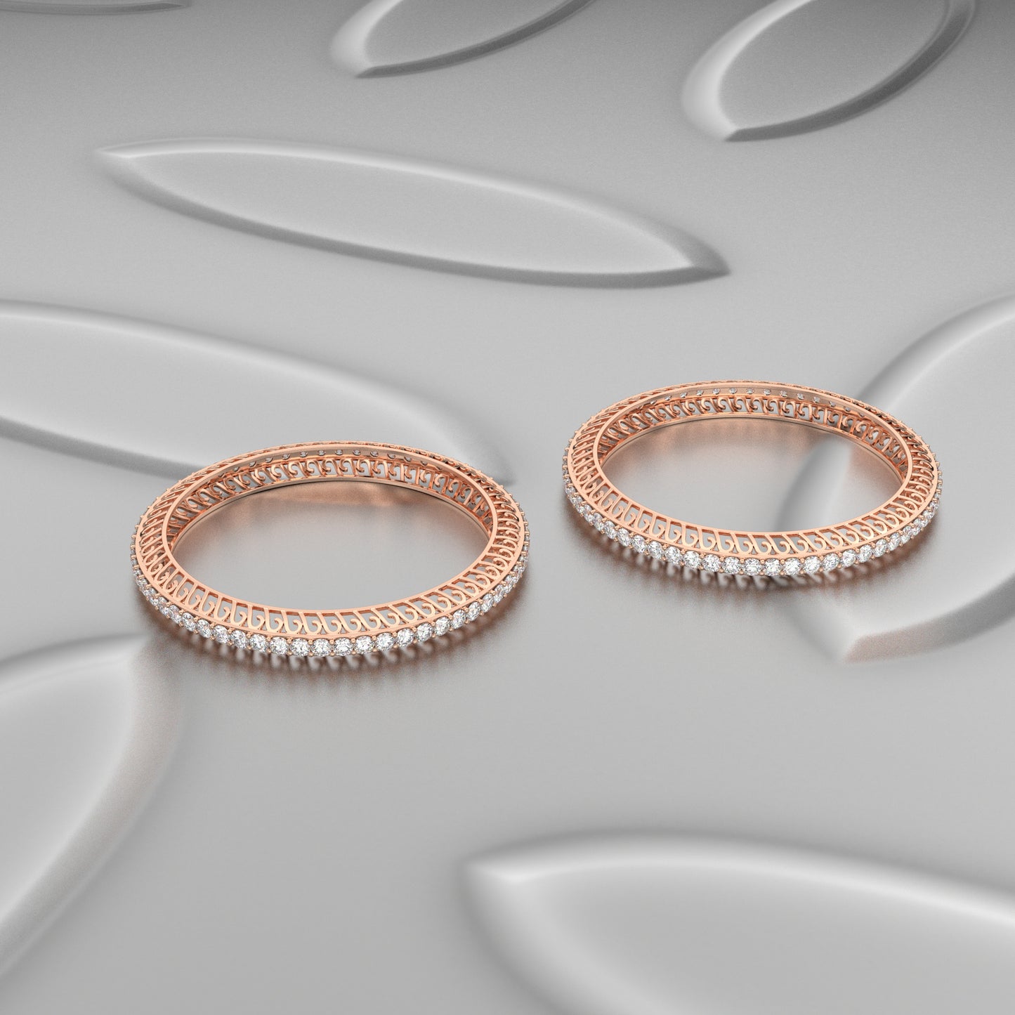 Rose gold Avarta Bangle 925 Sterling Silver