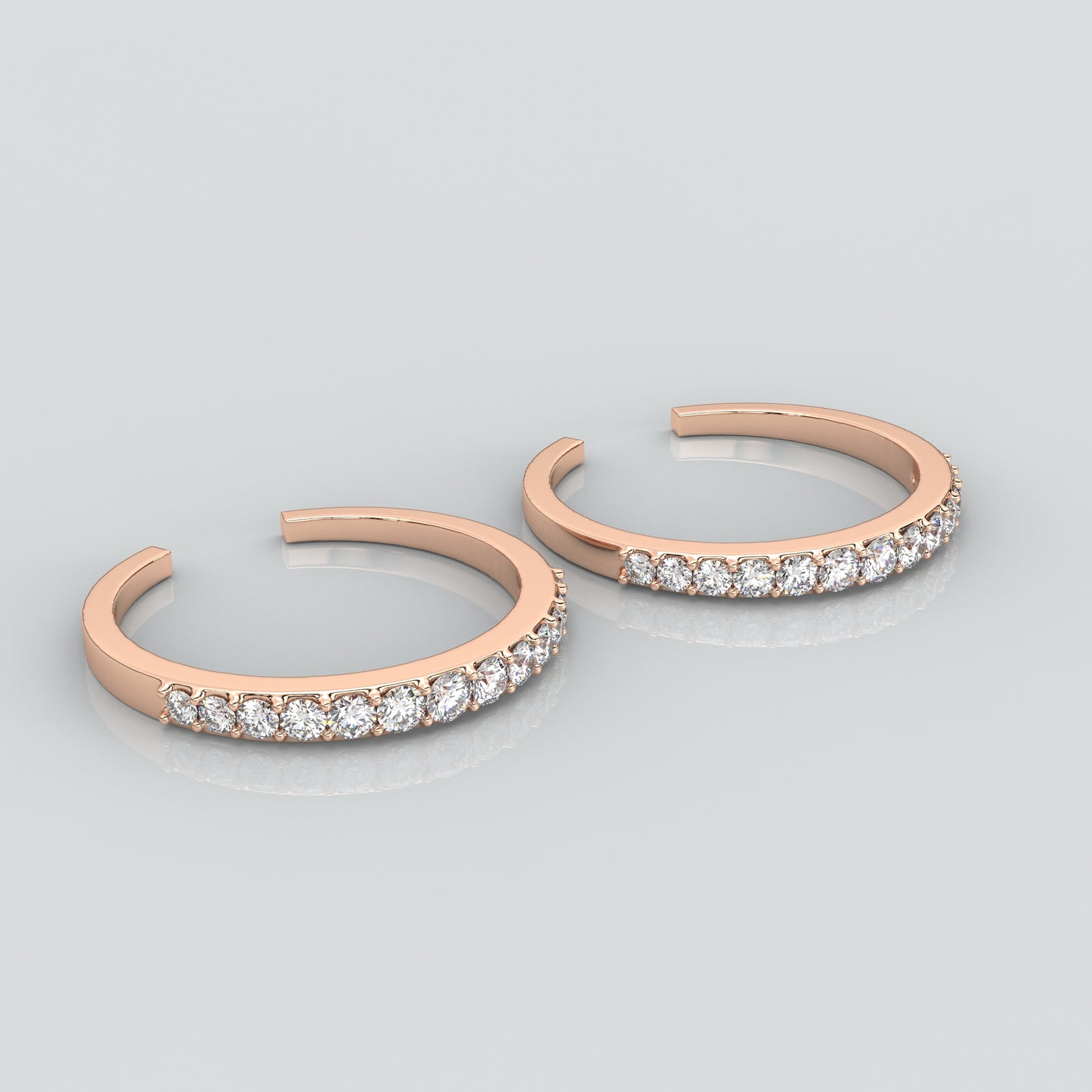 Parnika Rose gold Adjustable 925 Silver Toe Ring