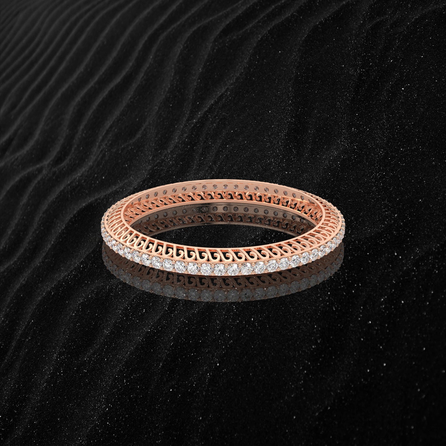 Rose gold Avarta Bangle 925 Sterling Silver