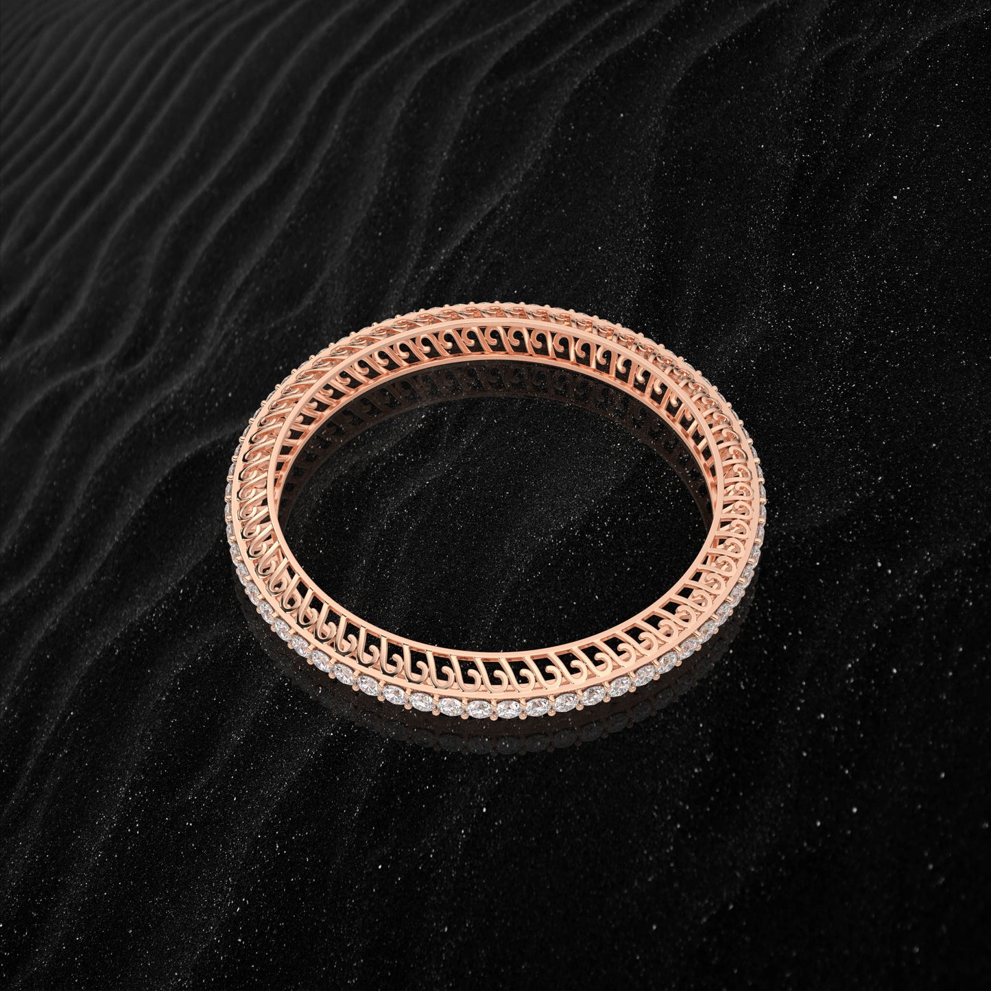 Rose gold Avarta Bangle 925 Sterling Silver