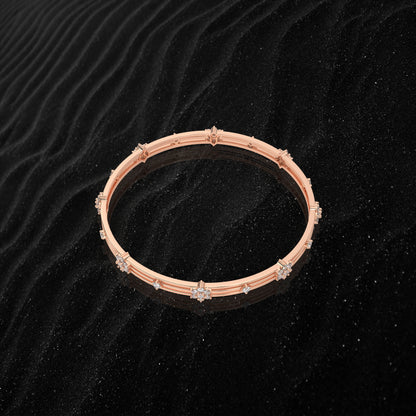 Rose gold Charvitha Bangle 925 Sterling Silver