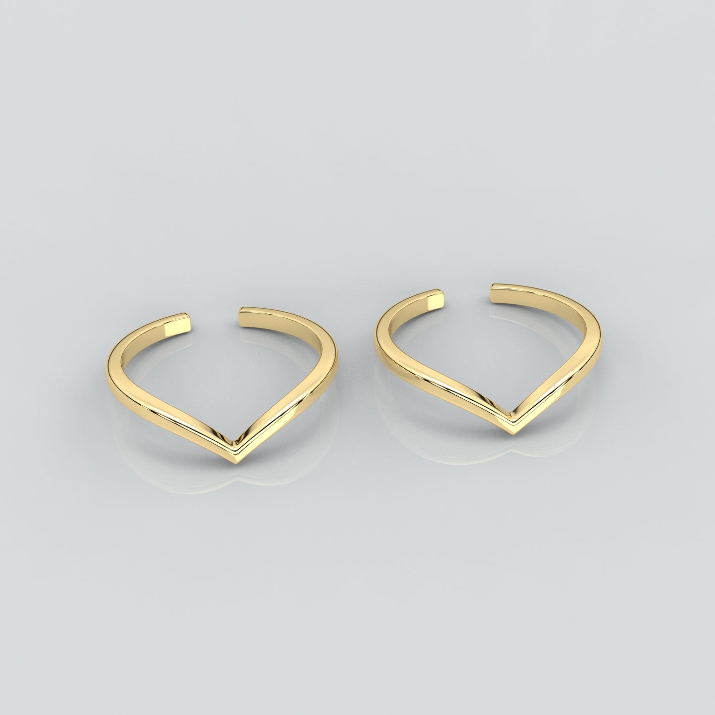 Velvet Yellow gold Adjustable 925 Silver Toe Ring