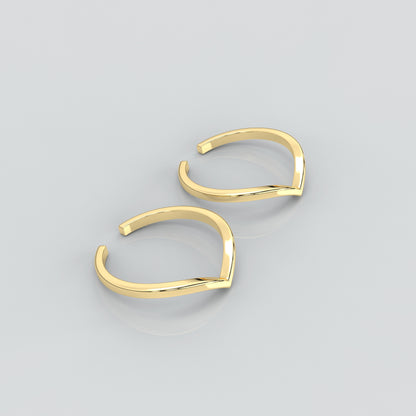 Velvet Yellow gold Adjustable 925 Silver Toe Ring