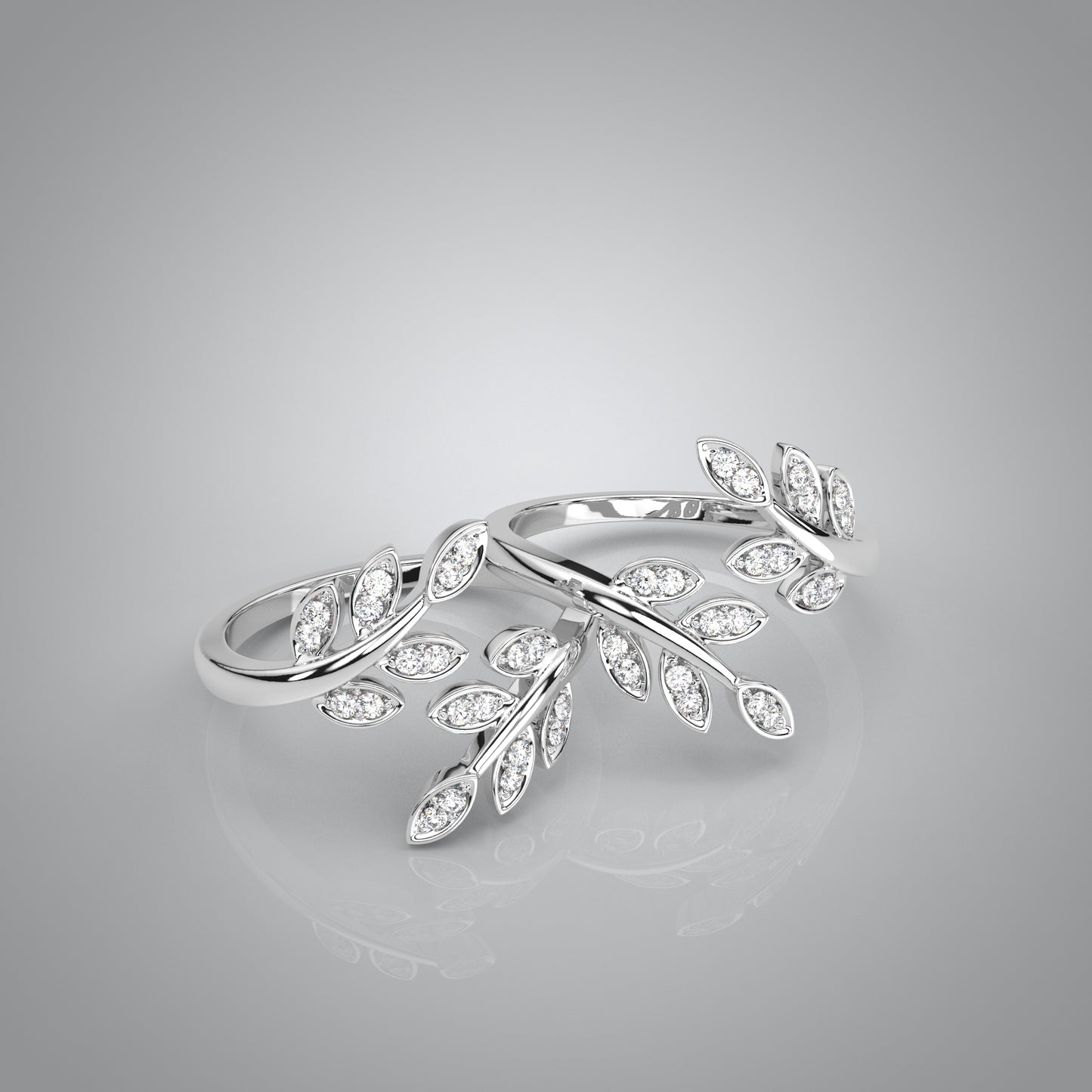 Leaf Adjustable 925 Silver Toe Ring