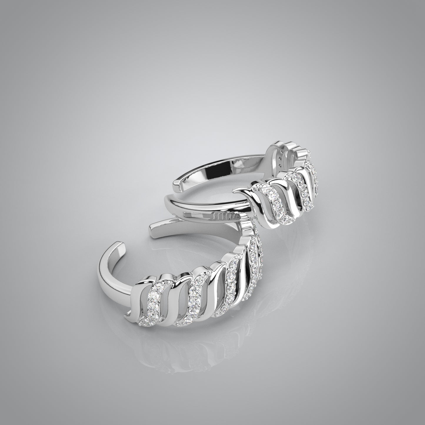 Aparna Adjustable 925 Silver Toe Ring