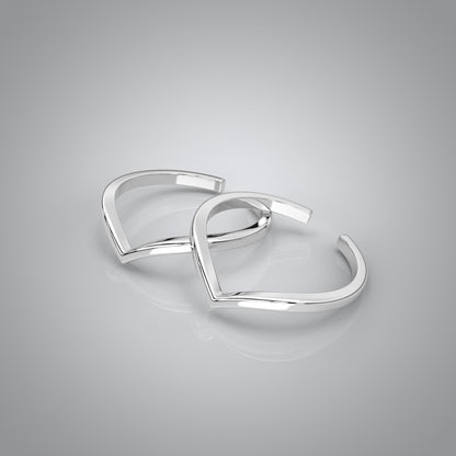 Velvet Adjustable 925 Silver Toe Ring