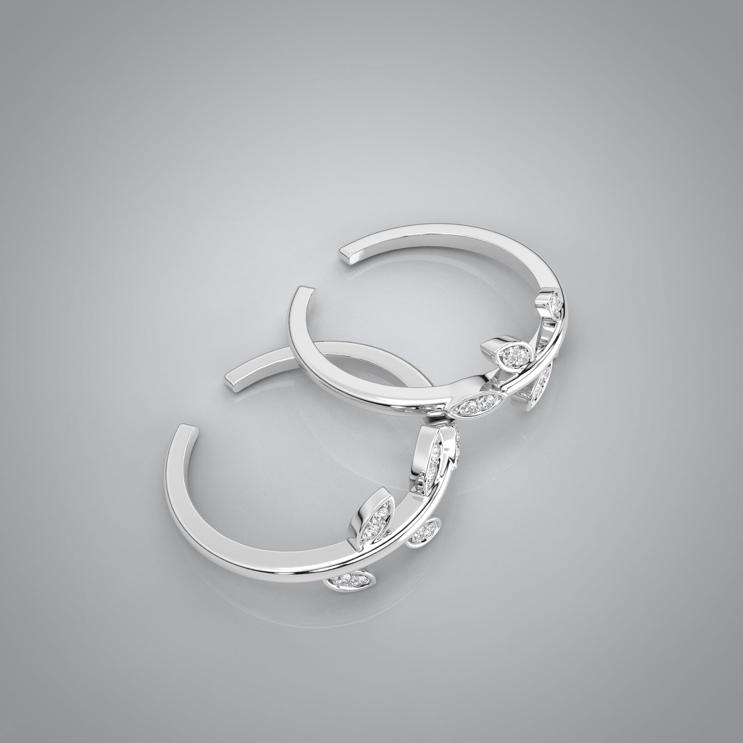 Leaf Adjustable 925 Silver Toe Ring