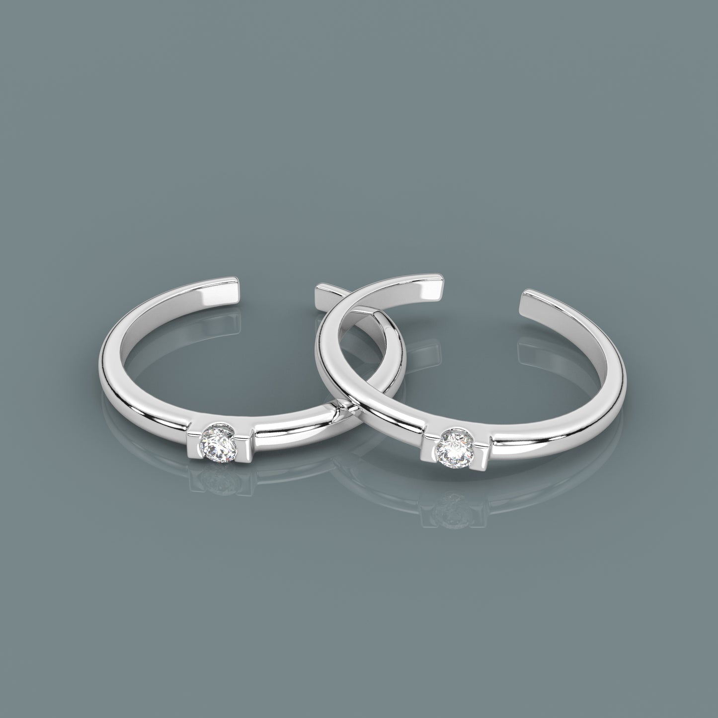 Anime Adjustable 925 Silver Toe Ring