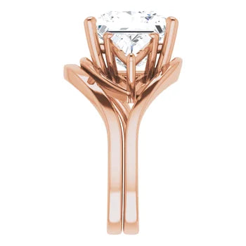 Golden Trio Solitaire Ring