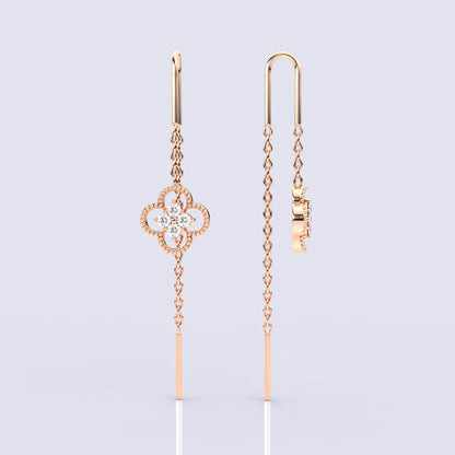 Rose gold Martha Sui Dhaga 925 silver Earring