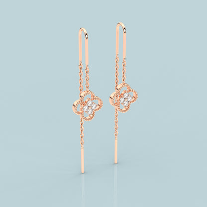 Rose gold Martha Sui Dhaga 925 silver Earring