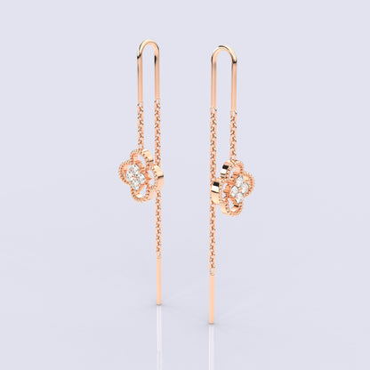 Rose gold Martha Sui Dhaga 925 silver Earring