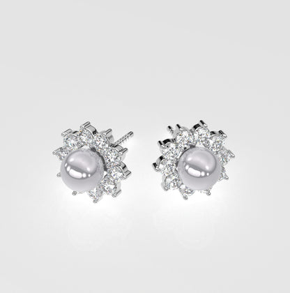 Classy  Moissanite Diamond 925 Silver Earring