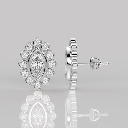 Voia Moissanite Diamond 925 Silver Earring