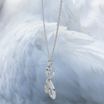 Chic Moissanite Diamond 925 Silver Necklace