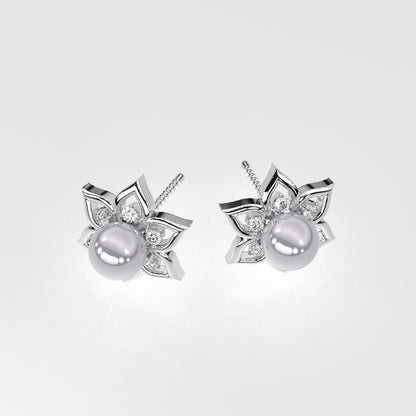 Delightful  Moissanite Diamond 925 Silver Earring