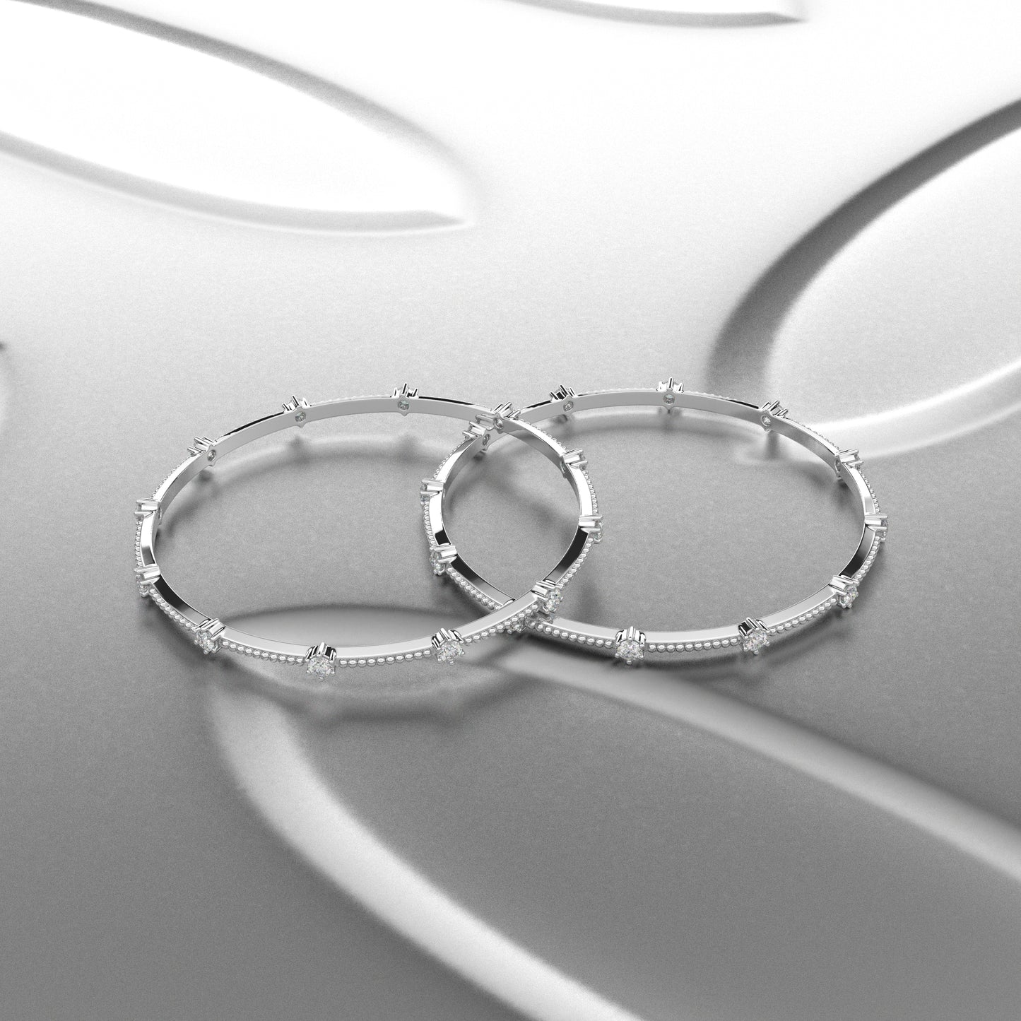 Chaming Bangle 925 Sterling Silver