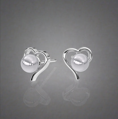 Love Heart 925 Silver Earring