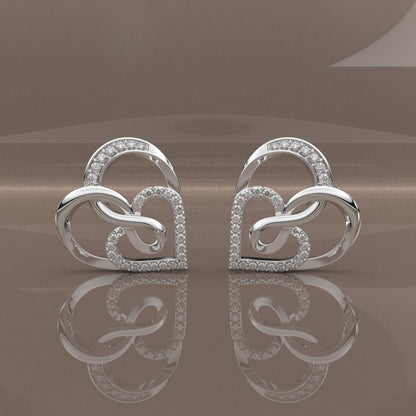 Sheer Moissanite Diamond 925 Silver Earring