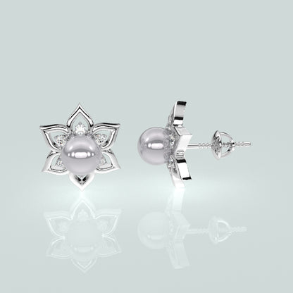 Delightful  Moissanite Diamond 925 Silver Earring