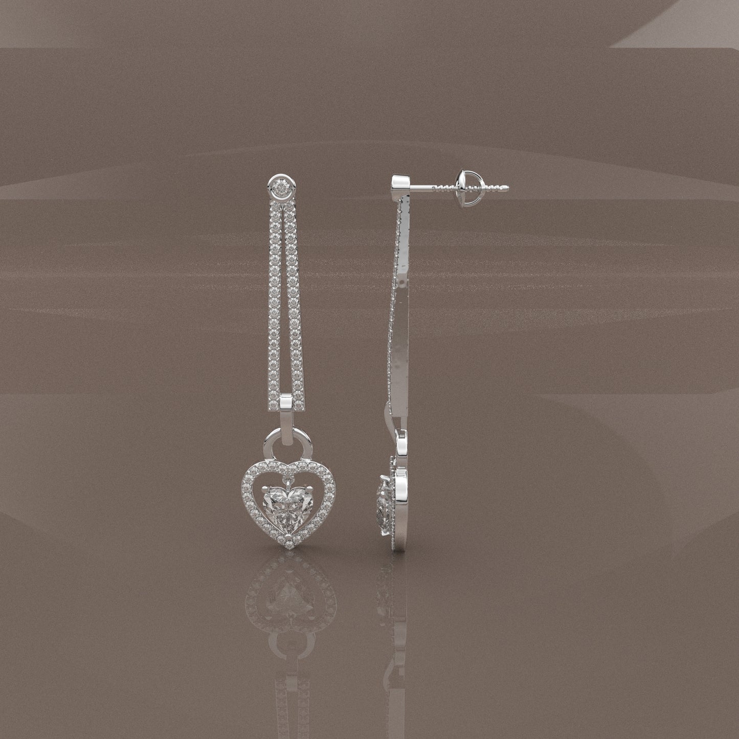 Nayely Moissanite Diamond 925 Silver Earing