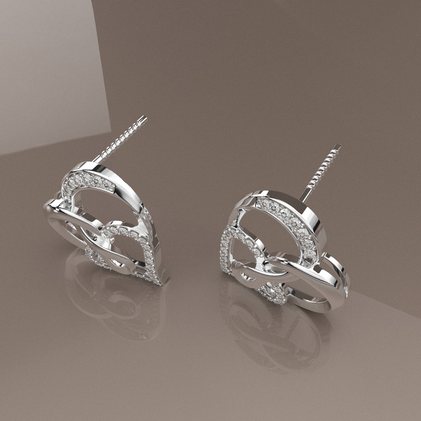  Sheer Moissanite Diamond 925 Silver Earring