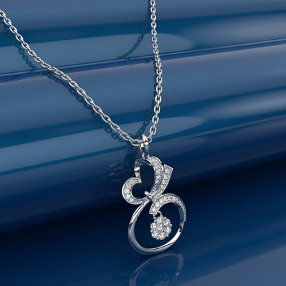 Chic Moissanite Diamond 925 Silver Necklace