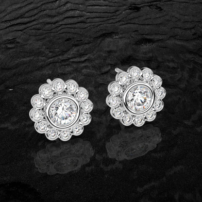 Thomas Moissanite Diamond 925 Silver Earring