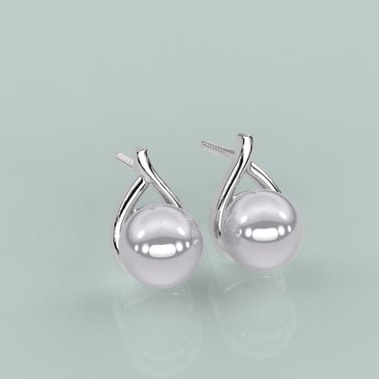 Sheel Pearl 925 Silver Earring