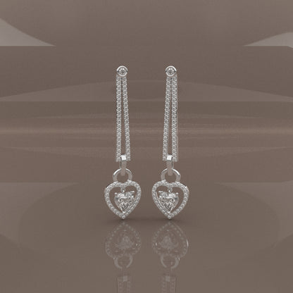 Nayely Moissanite Diamond 925 Silver Earing