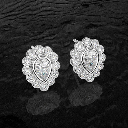 Dishis Moissanite Diamond 925 Silver Earring